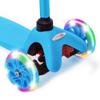 ChromeWheels Scooter for Kids, Deluxe 3 Wheel Scooter for Toddlers 4 Adjustable Height Glider with Kick Scooters, Lean to Steer with LED Flashing Light for Ages 3-6 Girls Boys, Light Blue view 3
