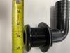 Harvard Marine Boat Marine 1-1/8 inch 90 Degree Black Thru Hull Fitting view 3