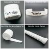 Tannius Dry Feel Tennis Overgrip (Pack of 9), Long-Lasting Tennis Racket Grip Tape, Super-Absorbent and Non-Slip Racquet Grip (White) view 2