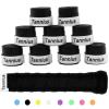 Tannius Dry Feel Tennis Overgrip (Pack of 9), Long-Lasting Tennis Racket Grip Tape, Super-Absorbent and Non-Slip Racquet Grip (Black) view 1