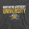 Northern Kentucky University Official Stacked Unisex Adult Pull-Over Hoodie, Charcoal, Medium view 2