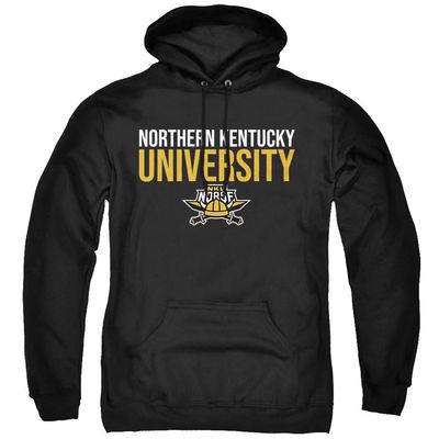 Northern Kentucky University Official Stacked Unisex Adult Pull-Over Hoodie, Black, 3X-Large