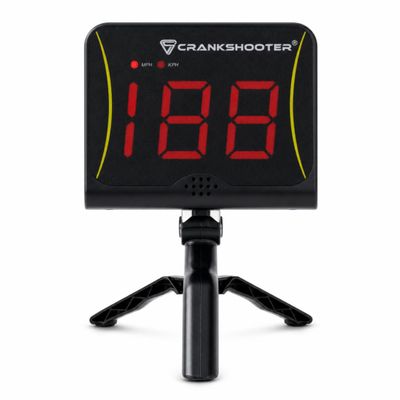 CRANKSHOOTER Radar - Shot Speed Radar with MPH and KPH Measurement - Free Standing Radar for Lacrosse, Baseball, Hockey, Soccer and More