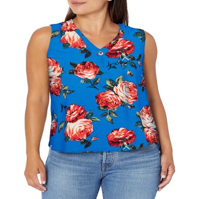 Star Vixen Women's Petite Sleeveless, FLRLROA, PL