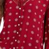 Hippie Rose Juniors' Crochet-Trim Blouse, Wild Berry Tile XL view 3
