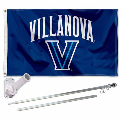 College Flags & Banners Co. Villanova University Flag and Pole Bracket Mount Bundle