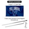 College Flags & Banners Co. Villanova University Flag and Pole Bracket Mount Bundle view 2