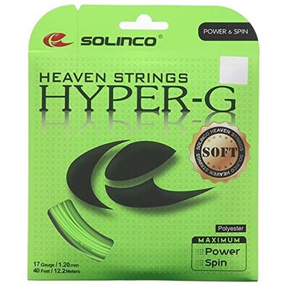 Solinco Hyper-G Soft 17G Tennis String 8 Pack Set - Best Racquet String for Spin and Control