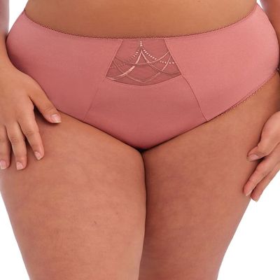 Elomi Womens Cate Full Brief Bikini Style Underwear, Rosewood, Large US