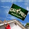 College Flags & Banners Co. Cal Poly Mustangs 3x5 Flag and Pole Bracket Mount Bundle view 2