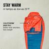 Coleman Sleeping Bag | Kompact 25F Mummy Sleeping Bag, Tiger Lily view 3