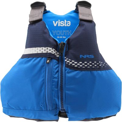 NRS Vista Youth PFD Life Jacket USCG Type III Certified Kids Life Vest, Durable Nylon Construction, Adjustable Fit, Reflective Accents for Kayaking, Boating & Paddle Sports