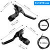 RUJOI Bike Disc Brake Kit, Aluminum Front and Rear Caliper, Full Aluminum Alloy Bicycle Brake Lever, 180mm Rotor, Mechanic Tool-Free Pad Adjuster for Road Bike, Mountain Bike view 2