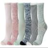 Amazon Essentials Women's Cotton Crew Socks, 6 Pairs, Multicolor/Space Dye/Stripe, 8-12 view 1