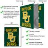 Baylor Bears BU Logo Double Sided House Flag view 3