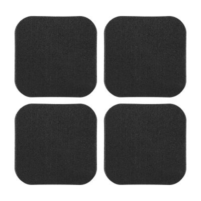 4Pcs Treadmill Mats, Coolrunner High Density Equipment Pads Noise Reduction for Floor Protection, Washing Machine Pads, Anti Vibration Rubber mats for Stationery Bike, Rowing Machine, Home Gym Station