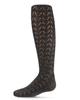 MeMoi Girls Shimmery Cotton-Rich Pointelle Textured Lurex Fashion Tights Gold 2 view 1