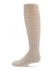 MeMoi Girls Shimmery Cotton-Rich Pointelle Textured Lurex Fashion Tights Gold 2 view 2