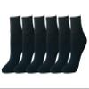 Amazon Essentials Women's Lightweight Turn Cuff Socks, 6 Pairs, Black, 6-9 view 1