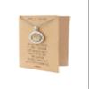 quan jewelry Phoenix on Plate Pendant Women Necklace, Bird Charm with Motivational Quote Card, Silver-tone - Handmade view 3