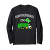 Dump Everything I'm 4 Design for kids Garbage Truck Birthday Long Sleeve T-Shirt view 1
