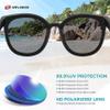 RIVBOS Kids Sunglasses Boys with Strap Polarized Rubber Flexible Shades for Toddler and Children Age 3-10 RBK002-3 Black view 3
