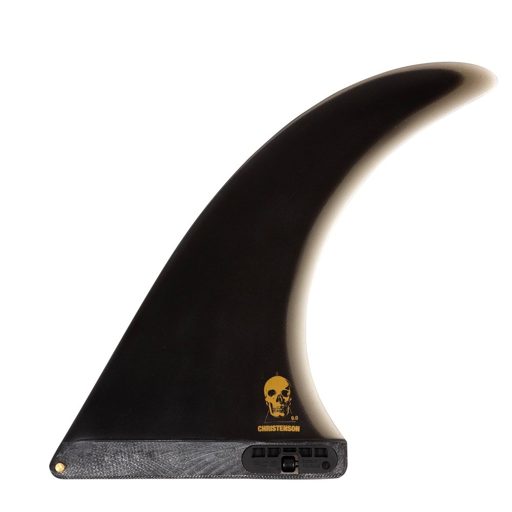 FCS II Shaper Series Christenson Longboard Fin (Black, 8.5")