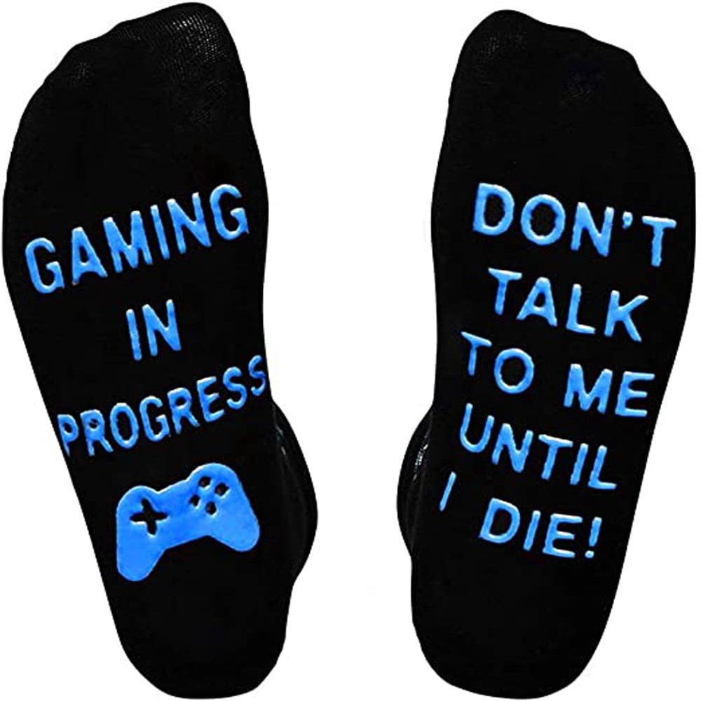 xywlwoer Novelty Gaming Socks Funny Valentines Day Gifts Stocking Stuffers for Kids Teen Boys Men Him Women Adults Grandkids
