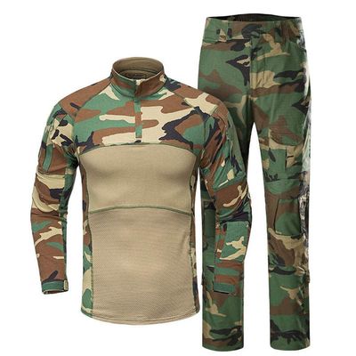 Airsoft Hunting Shooting Sports Battle Uniform BDU Tactical Combat Camouflage Clothing - WL- S