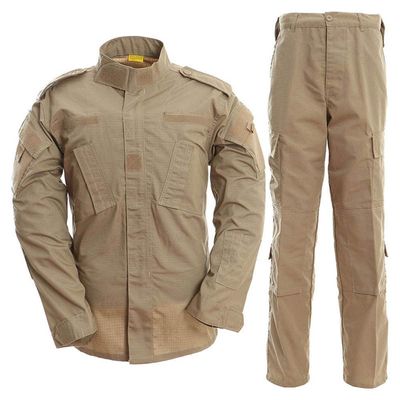 Sunnystacticalgear Outdoor Sports Airsoft Hunting Shooting Battle Uniform Combat BDU Clothing Tactical Camouflage Set - Tan - S