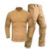 Airsoft Hunting Shooting Sports Battle Uniform BDU Tactical Combat Camouflage Clothing - Tan - XL view 1