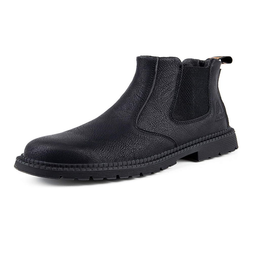 Bestgift Men's Safety Shoes Steel Toe Work Boots Waterproof Construction Industrial Shoes Black 46/US 12