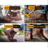 Bestgift Men's Safety Shoes Steel Toe Work Boots Waterproof Construction Industrial Shoes Black 46/US 12 view 3