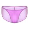Andongnywell Men's Basic Bikini Briefs Pack Low Rise Ice Silk Underwear Panties Knickers Underpants (Purple,Large) view 1