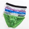 Andongnywell Men's Basic Bikini Briefs Pack Low Rise Ice Silk Underwear Panties Knickers Underpants (Purple,Large) view 4