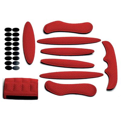 MTGHYARE Bike Helmet Padding Pads Kit Bicycle Replacement Foam Pads Padding Set Cushions Mats for Bike Cycling Motorcycle Helmet (Red)