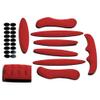 MTGHYARE Bike Helmet Padding Pads Kit Bicycle Replacement Foam Pads Padding Set Cushions Mats for Bike Cycling Motorcycle Helmet (Red) view 1