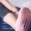 Aprilaugust Yoga Socks with Non Slip Grips & Leopard Strap, Perfect for Pilates, Barre, Ballet, Barefoot training (E_Pink 2pairs, X-Small) view 3