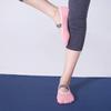 Aprilaugust Yoga Socks with Non Slip Grips & Leopard Strap, Perfect for Pilates, Barre, Ballet, Barefoot training (E_Pink 2pairs, X-Small) view 4