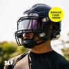 SLEEFS Football Helmet Visor - Anti-Fog Tinted Sun Shield for Eye Protection and Performance (Violet Silver) view 2