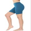 Zenana Premium Cotton Biker Shorts Teal view 1