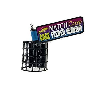 Dinsmores Unisex's MCF20 MEDDIUM Match CARP CAGE FEEDERS Size 20g, Black/Metal