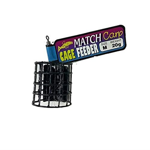 Dinsmores Unisex's MCF20 MEDDIUM Match CARP CAGE FEEDERS Size 20g, Black/Metal