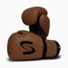 Adults Classic Boxing Gloves - Boxing MMA Muay Thai Training & Bag Work (Brown Black, 12 Oz) view 1