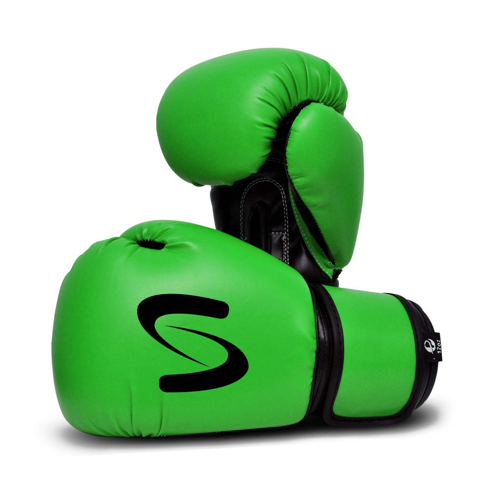 Adults Classic Boxing Gloves - Boxing MMA Muay Thai Training & Bag Work (Green Black, 16 Oz)