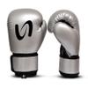 Adults Classic Boxing Gloves - Boxing MMA Muay Thai Training & Bag Work (Silver Black, 12 Oz) view 2