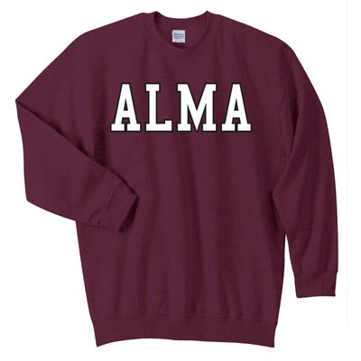 J2 Sport Alma College Scots NCAA Block Unisex Crewneck Sweatshirt