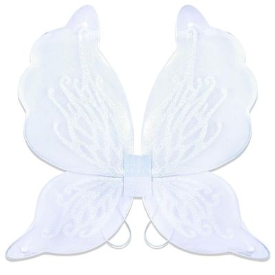 Dushi Fairy Wings for Adults,Butterfly Wings for Girls,Angel Wings,Fairy Costume for Women Birthday Halloween Dress Up Party Favor White