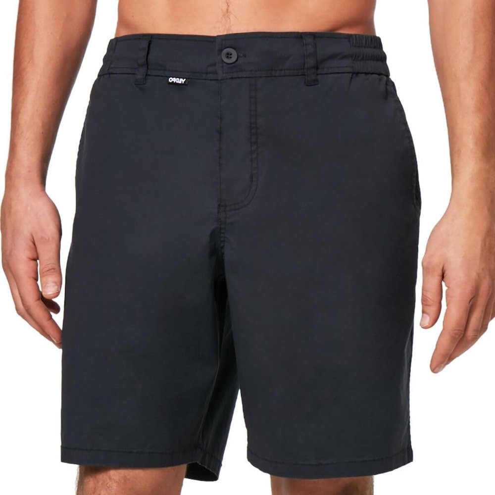 Oakley Mens Chino 19 Hybrid Short Swim Trunks, Blackout, 38 US