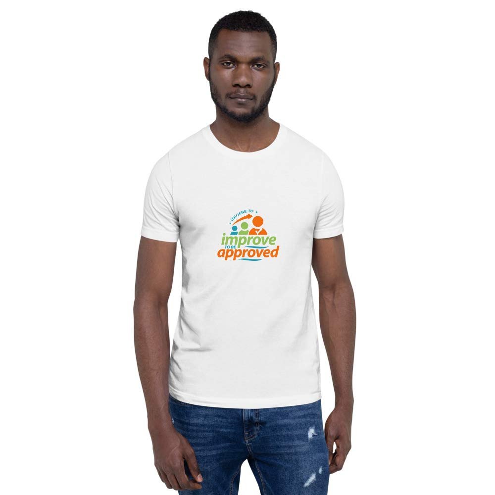 Clap Tees Short-Sleeve Unisex T-Shirt Improve 2020120336 White